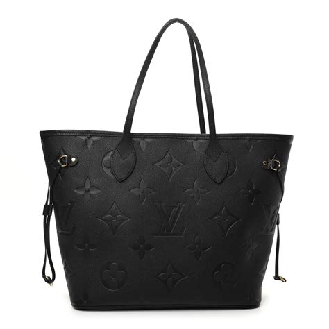 black louis vuitton neverfull|Louis Vuitton black embossed Neverfull.